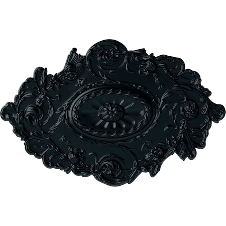 Ekena Millwork Strasbourg Ceiling Medallion, Hand-Painted Night Shade, 30 1/2"W x 20"H x 1 1/2"P CM30SGNSF